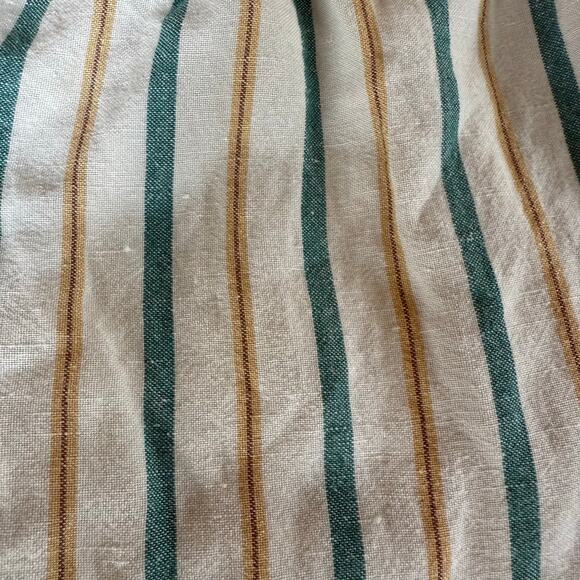 Madewell Linen Blend Track Shorts Striped W Med Casual Relaxed Pockets‎ Vacation - Picture 14 of 14